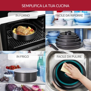 Set Oale Lagostina Ingenio Essential Plus, 17 Piese, Aluminiu, Antiaderent - Img 4