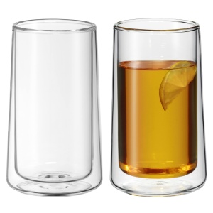 Set pahare latte macchiato cu pereti dubli WMF SmarTea 2 piese, pahare cu pereti dubli 270ml, efect plutitor, pahare termice, pahar de cafea rezistent la caldura