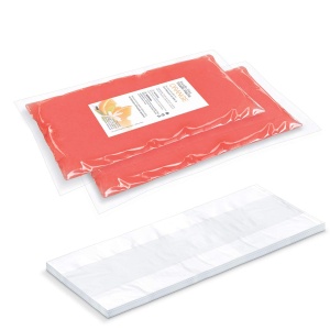 Set parafin pentru baie Beurer MP 70, 2 x 450 g, aroma de portocale, 30 folii de plastic