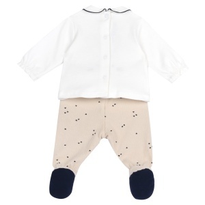 Set pentru fete Chicco cu tricou si colanti din material moale, usor de spalat - Img 2