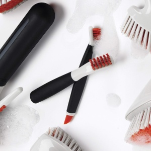 Set perii curatare profunda OXO Good Grips, portocaliu, cu manere antialunecare - Img 8