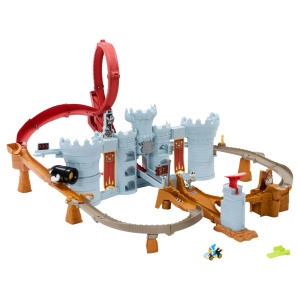 Set Pista Hot Wheels Mario Kart Bowsers Festung cu Vehicul Die-Cast Kamek 164 - Img 5