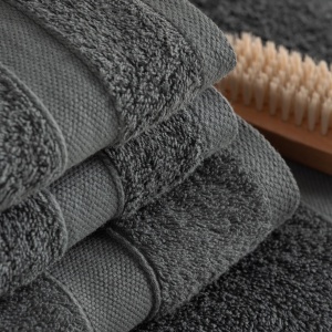 Set prosoape Todocama din 100 bumbac, 8 piese, gri inchis - Img 2