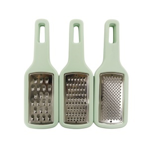 Set razatoare Fackelmann Ocean 3 bucati inox stivuibil verde aqua