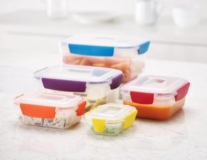 Set recipiente alimentare Joseph Joseph Nest Lock 5 piese etanse multicolore - Img 5