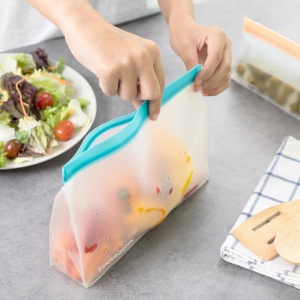 Set reutilizabil InnovaGoods Zags 6 pungi etanse pentru depozitare alimente diferite dimensiuni - Img 8