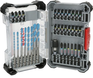 Set scule Bosch PRO Impact Mixed 35 piese pentru beton si materiale diverse