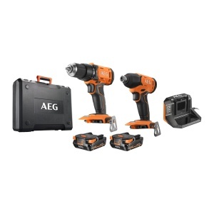 Set scule electrice AEG PRO18V JP 18I2-202C cu acumulatori 40Ah si valiza de transport