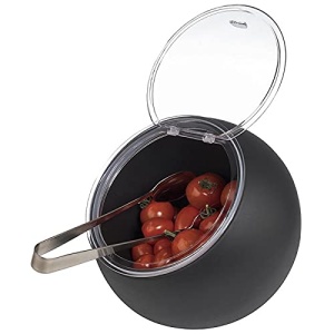 Set Servire APS Moon - 2 piese Bol Melamin ( 19cm) si Capac pliabil, Negru - Img 5
