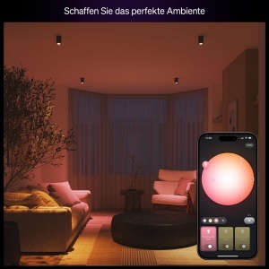 Set Start Philips Hue Essential Bridge 3 Becuri LED GU10 Smart, Alb si Culoare - Img 3