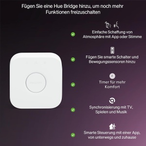 Set Starter Philips Hue Essential Bridge 4 Becuri LED E27, Alb si Colorat, Dimmabile - Img 6