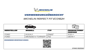 Set stergatoare MICHELIN Perfect Fit 700700mm 280mm pentru Ford Kuga 2 si Mondeo 5 - Img 6