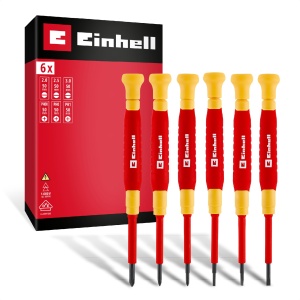 Set surubelnite Einhell 6 piese izolate 1000V varfuri S2 manere ergonomice