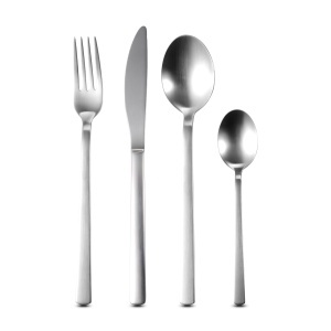 Set Tacamuri Bergner 24 Piese, Inox, Design Elegant, Finish Mat
