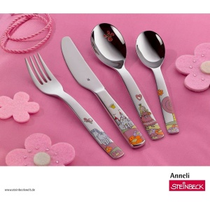 Set tacamuri copii WMF Prinzessin Anneli, 4 piese, inox Cromargan, pentru 3 ani - Img 2
