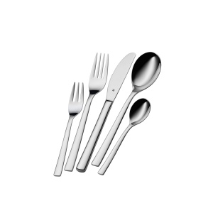 Set tacamuri WMF Palermo 12 persoane tacamuri 60 bucati cutit monobloc otel inoxidabil Cromargan lustruit stralucitor poate fi spalat in masina de spa - Img 3