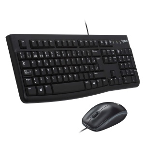 Set Tastatura si Maus Logitech MK120, Cablat, QWERTY, Design Ergonomic