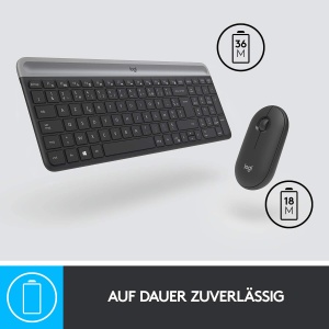 Set Tastatura si Maus Logitech MK470 Slim Combo, Design Compact, Wireless - Img 5