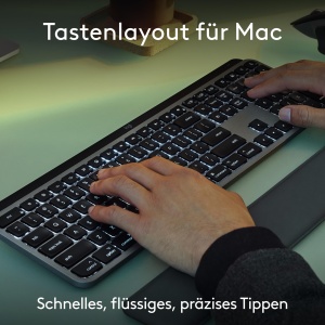 Set Tastatura si Maus Logitech MX Keys S Combo pentru Mac, Wireless, Space Gray - Img 3