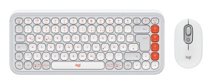 Set Tastatura si Maus Logitech POP ICON, Bluetooth, Design Elegant, Tasta Personalizabile