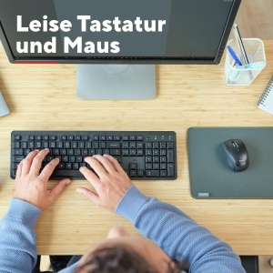 Set Tastatura si Maus Wireless Trust Ymo II, QWERTZ, Design Ergonomic, 10m Raza - Img 5