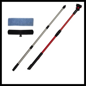 Set Telescopice pentru Curatarea Geamurilor Einhell BRILLIANTO, 2 Teleskopstangi Reglabile - Img 3