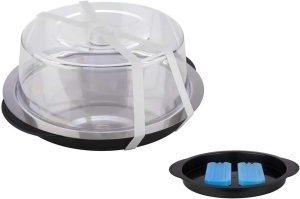 Set Termic APS 9094, 1 tava stabila, 2 racitoare, 1 capac, 35 cm, negru