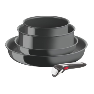 Set tigai si oale Tefal Ingenio Renew L2619002 5 piese Inductie Strat ceramic Maner detasabil