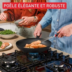 Set tigai Tefal Explore Stone G0119032 2428 cm Negru Antiaderent Rezistent la zgarieturi - Img 3
