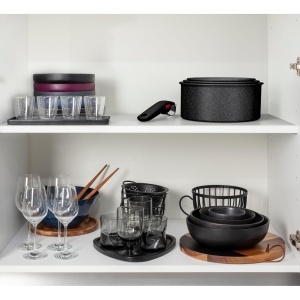 Set tigai Tefal Ingenio Black Stone L39990 3 piese maner detasabil antiaderente compatibile inductie - Img 9