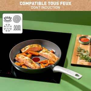 Set tigai Tefal Renew On 3 piese, antiaderente, din aluminiu reciclat - Img 6