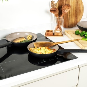 Set tigaie ceramica Salter BW12876EU7, 3 piese, 202428 cm, antiaderenta - Img 8