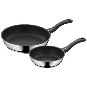 Set tigaie WMF 2 bucati tigaie 28 cm 20 cm inductie tigaie acoperit cu otel inoxidabil Cromargan maner din plastic