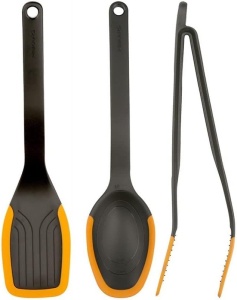 Set ustensile de bucatarie FISKARS Functional Form 3 piese, NegruPortocaliu