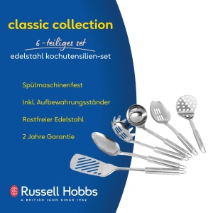 Set ustensile de bucatarie Russell Hobbs RH00123 6 piese otel inoxidabil argintiu - Img 2