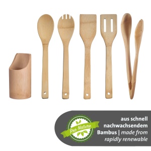 Set ustensile de bucatarie Westmark 6 piese Bambus Antiaderent Eco-Friendly - Img 6