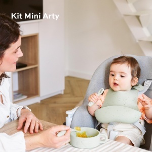Set vase pentru bebelusi Babymoov Mini Arty 4 piese silicon BPA free - Img 2