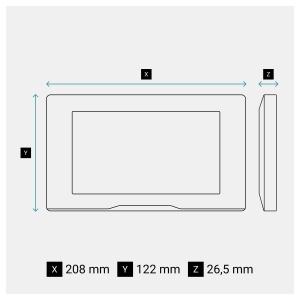 Set videointerfon LEGRAND EASYKIT Plus monitor 7 inch camera wide-angle IP54 IK07 - Img 4
