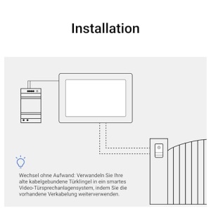Set videointerfon LEGRAND EASYKIT Plus monitor 7 inch camera wide-angle IP54 IK07 - Img 14