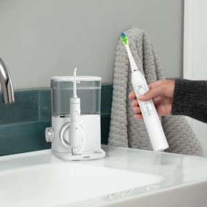 Set Waterpik Sensonic CC-04 Alb - Periuta electrica si irigator bucal reincarcabil - Img 6