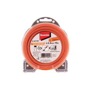 Sfoara de taiere Makita E-01797, 2.4 mm x 15 m, Nylon, portocalie, reducere zgomot