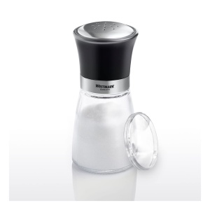 Shaker de condimente Westmark, cu capac de aroma, model de gauri fine, capacitate: 190 ml, sticla/otel inoxidabil/plastic, Blacky, transparent/negru/argintiu, 63502260 - Img 3