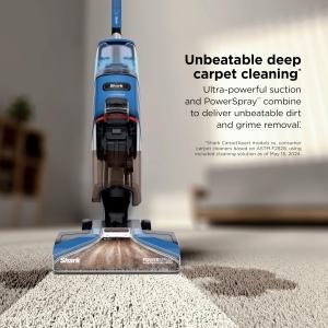 Shark CarpetXpert EX121BRN Curatator vertical pentru covoare si covoare pentru animale de companie, curatare profunda a covoarelor si indepartarea murdariei si murdariei, sampon pentru covoare, albastru - Img 2