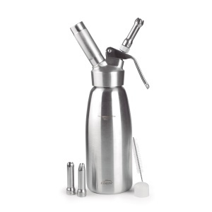 Sifon profesional Lacor 68300 inox 1810 pentru spume calde si reci 05L