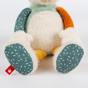 sigikid 43235 Jucarie de plus patchwork, multicolor/urs polar - Img 8