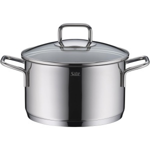 Silit Extra Cook Oala 20 cm Crominox Inox Capac Sticla Inductie - Img 4
