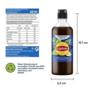 Sirop de bauturi SodaStream Lipton Ice Tea cu lamaie, 4 x 440 ml - Img 5
