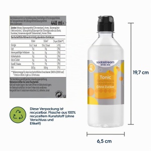 Siropos pentru bauturi SodaStream Tonic fara zahar, 4 x 440 ml - Img 5