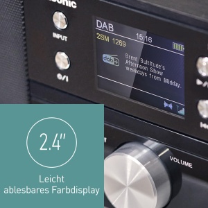 Sistem audio Panasonic SC-DM202EG-K cu CD Bluetooth si radio DAB Negru - Img 5