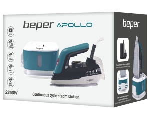 Sistem de calcat Beper P204CAL200, 1.2L, 2250W, Ceramica, Albastru - Img 6
